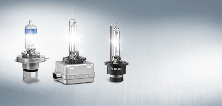 Lâmpadas de veículos para faróis principais e de nevoeiro