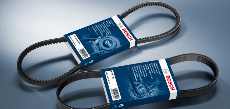 Correias trapezoidais e correias em V nervuradas