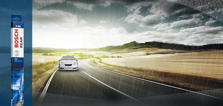 Escovas limpa para-brisas para vidro traseiro Rear